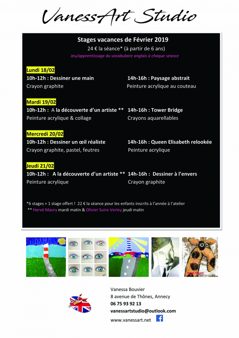 February 2019 children short courses