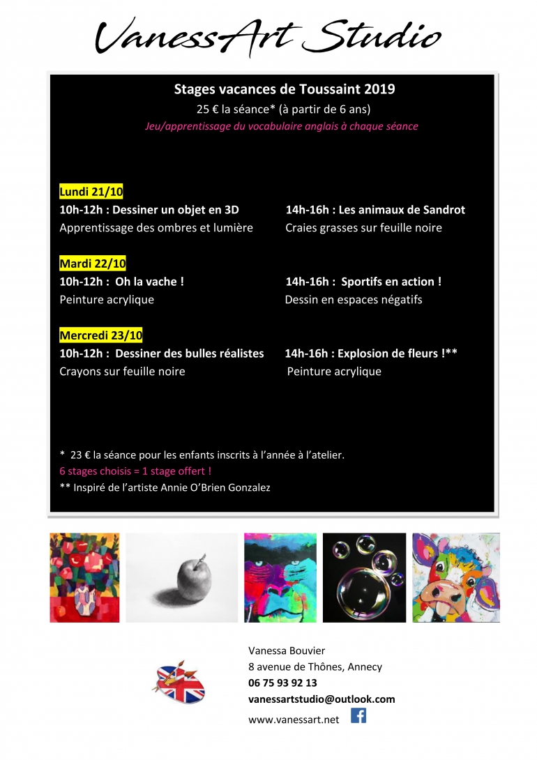 Autumn 2019 children short courses