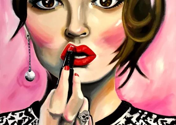 Lipstick girl